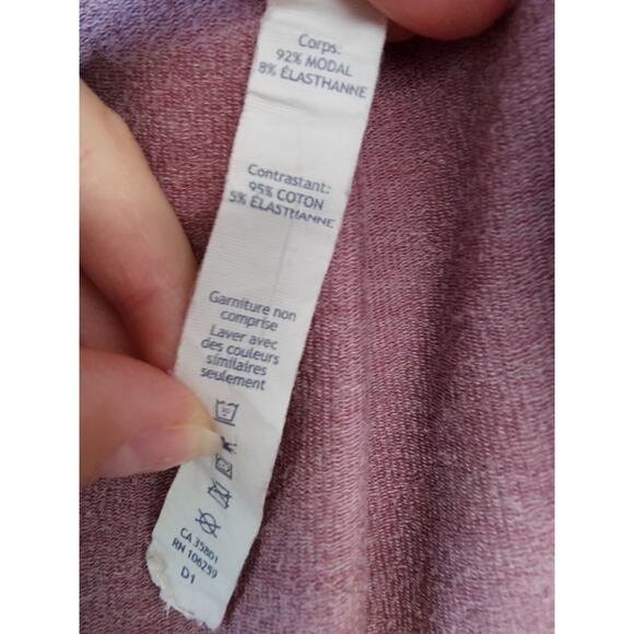 Lululemon Women's 4 Wrap Ribbed Open Front Coast Cardigan Rose Pink Button Neck - Picture 8 of 12